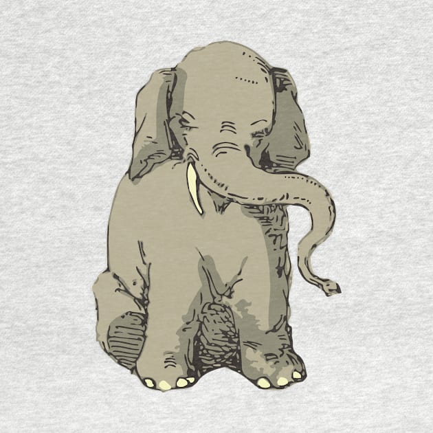 Baby Elephant by linesdesigns